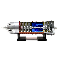 puffandpower 1/20 Scale Pratt Whitney F100 turbofan engine model cutaway