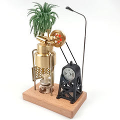 KACIO FD-6 Mini Three-Legged Vertical Oscillating Steam Engine Model With Boiler And Steam Power Generator