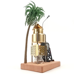 KACIO FD-6 Mini Three-Legged Vertical Oscillating Steam Engine Model With Boiler And Steam Power Generator