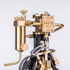 KACIO LS1-14 High-Performance Single Cylinder Reciprocating Steam Engine Model for Ships and Boats Over 60cm