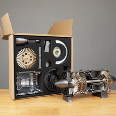 WP-85 100 Pieces 1/3 Scale Working DIY Turbojet Engine Kit - Build Your Own  Aircraft Engine Model