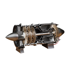 WP-85 100 Pieces 1/3 Scale Working DIY Turbojet Engine Kit - Build Your Own  Aircraft Engine Model