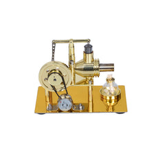 Stirling Metal Engine Generator Steam Engine DIY Engine Kit Gold Edition with LED Lights