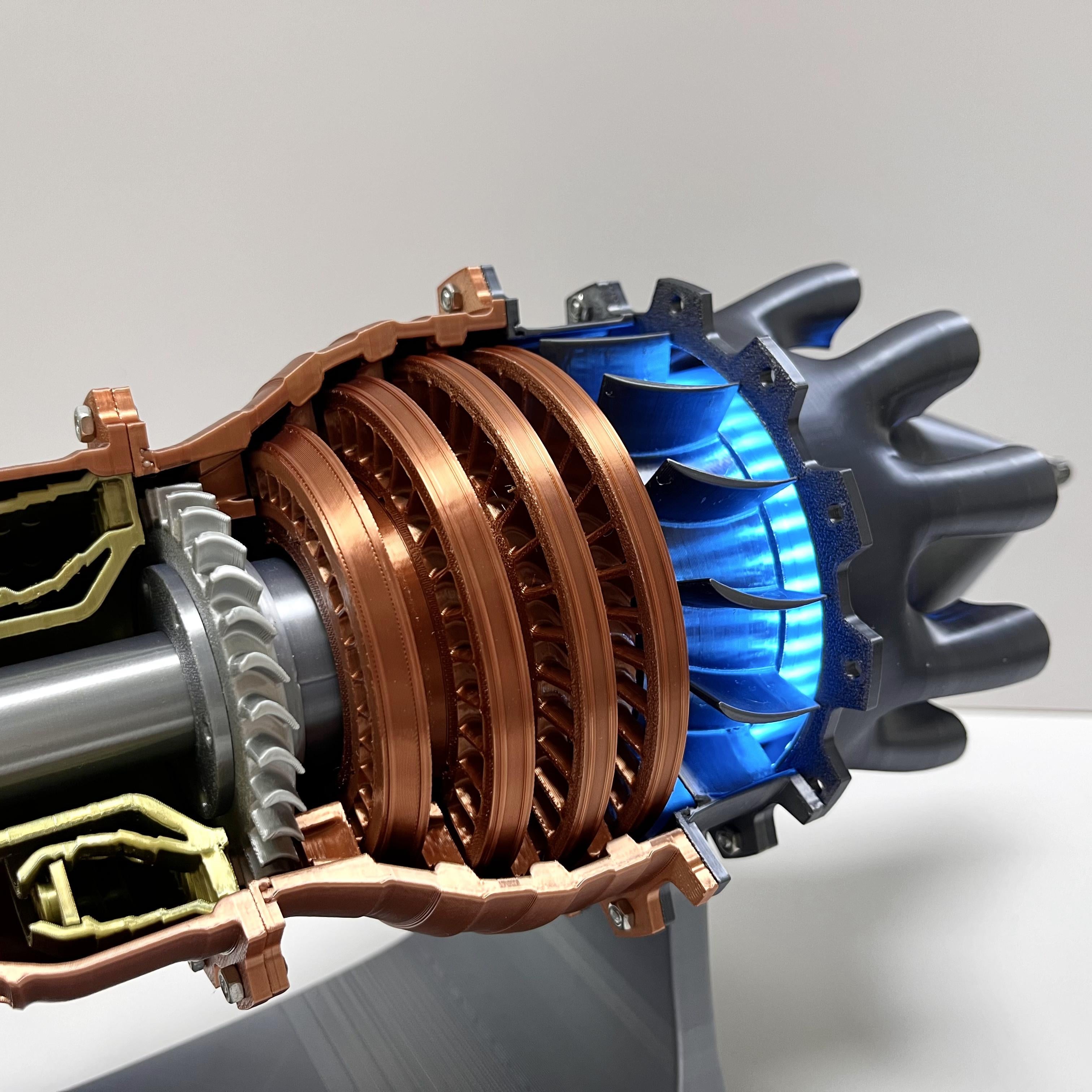 Large TR900 Turbofan Engine Model Kit With Adjustable Speed&Lighting Model Kit (48CM/18.8IN)