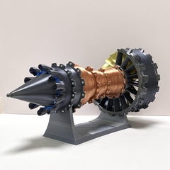 Large TR900 Turbofan Engine Model Kit With Adjustable Speed&Lighting Model Kit (48CM/18.8IN)