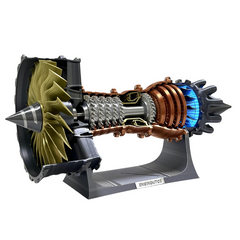Large TR900 Turbofan Engine Model Kit With Adjustable Speed&Lighting Model Kit (48CM/18.8IN)