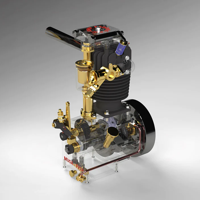 MUSA FV1A KW-OHV 7cc Vertical Single Cylinder 4-Stroke Air-Cooled Gasoline IC Engine