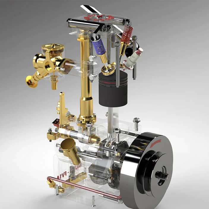 MUSA FV1A KW-OHV 7cc Vertical Single Cylinder 4-Stroke Air-Cooled Gasoline IC Engine