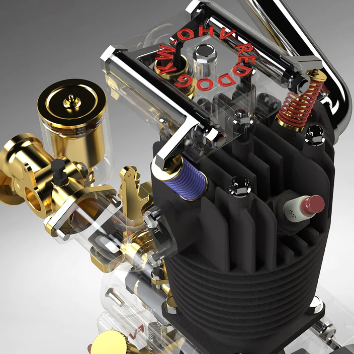 MUSA FV1A KW-OHV 7cc Vertical Single Cylinder 4-Stroke Air-Cooled Gasoline IC Engine
