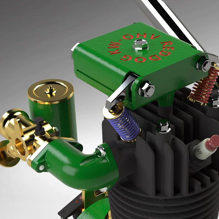 MUSA FV1A KW-OHV 7cc Vertical Single Cylinder 4-Stroke Air-Cooled Gasoline IC Engine