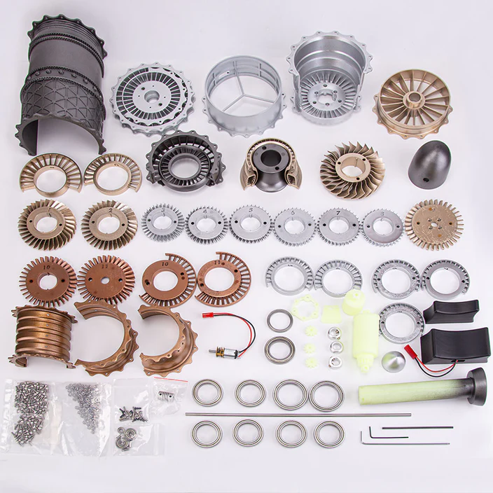 Kit de modèle de moteur de chasse turboréacteur à monter soi-même WS-15 150+ pièces à l&#39;échelle 1/20 - Construisez votre propre modèle de turboréacteur