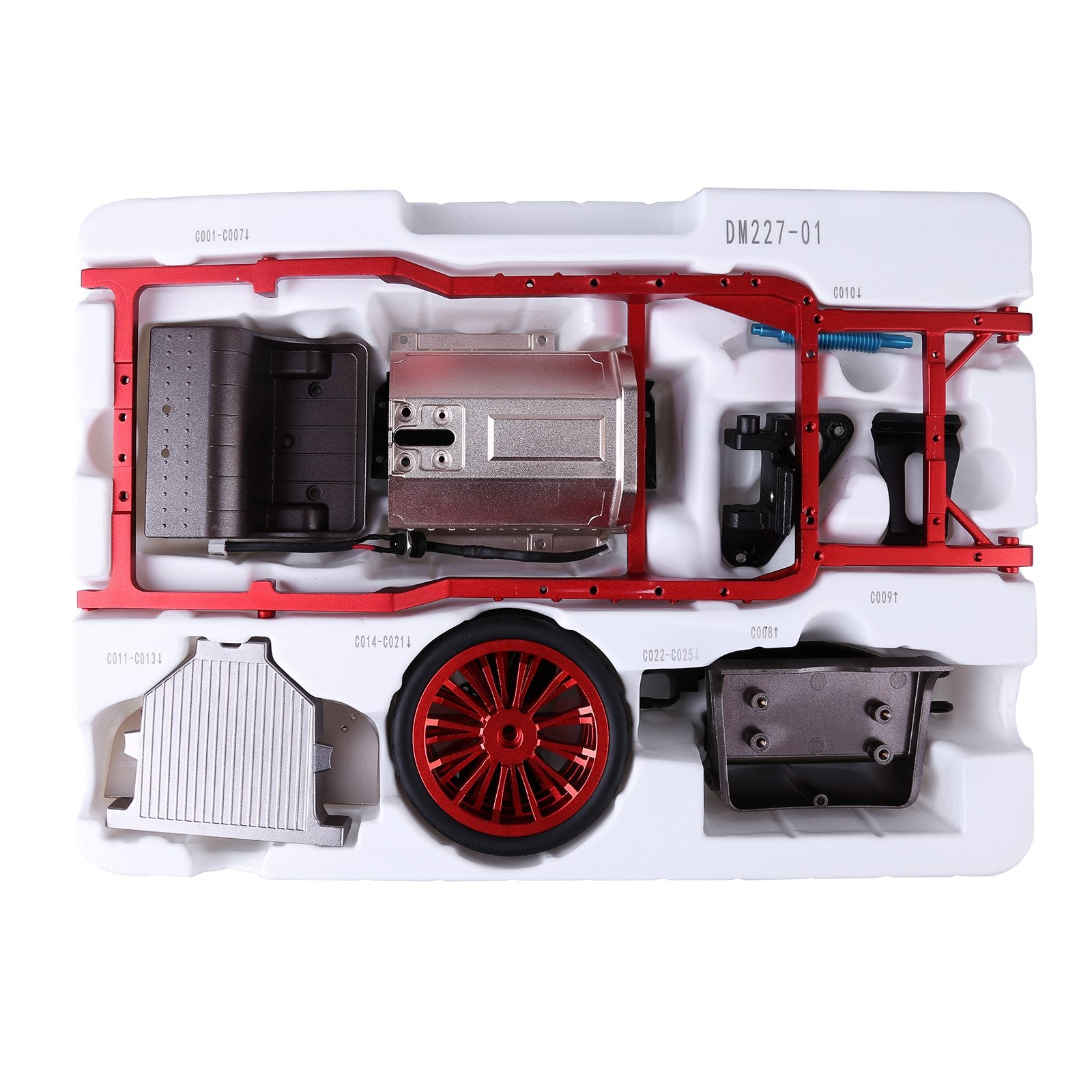 TECHING 310+pcs Vintage Classic Car & Engine Assembly Kit Mini Electric Single-Cylinder Metal Mechanical Model Toy with  for Educational Collection