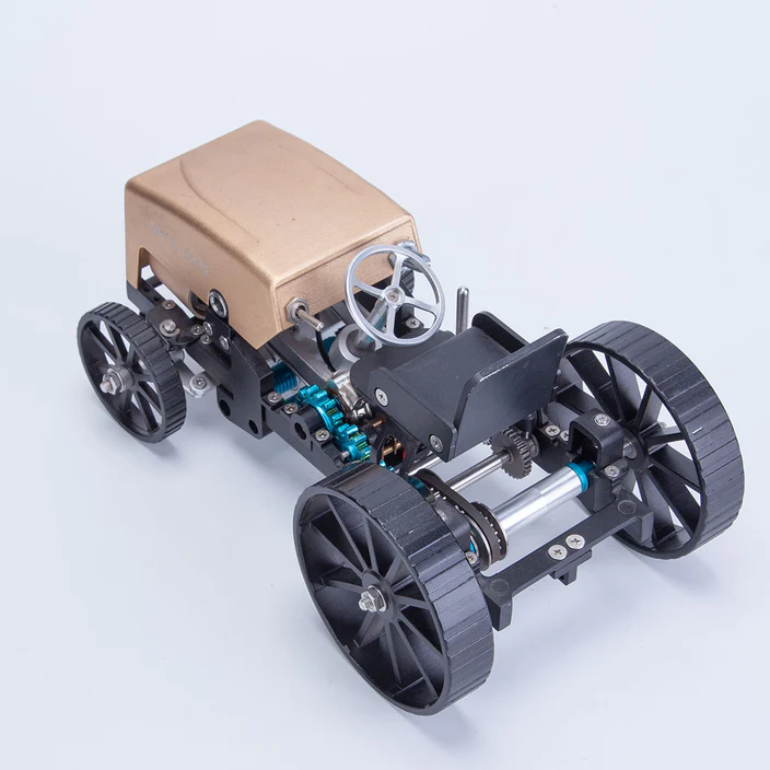 TECHING Creative Retro Tractor & Car Metal RC Assembled Model Kit - High Challenge Electric Gift Collection