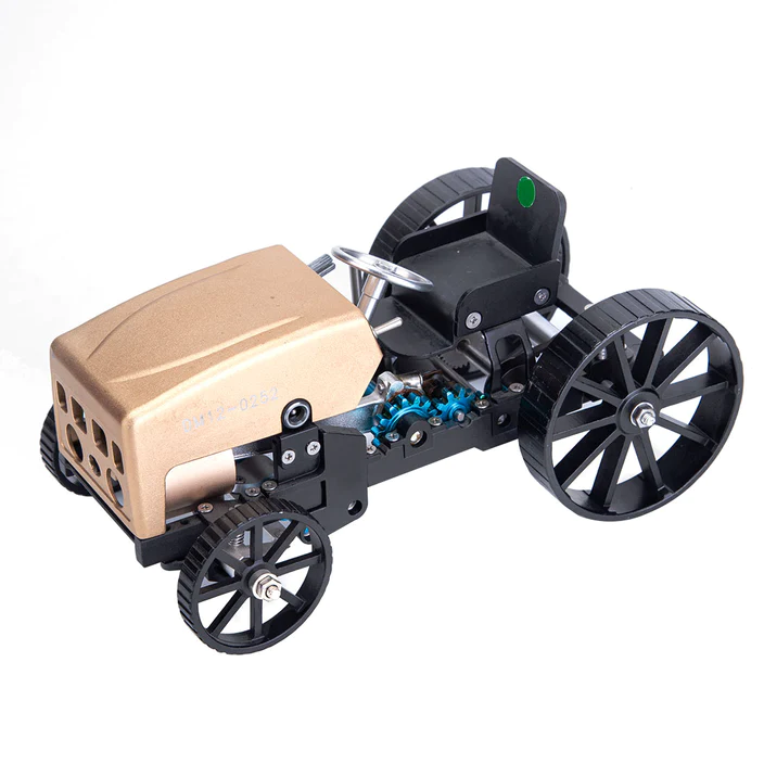 TECHING Creative Retro Tractor & Car Metal RC Assembled Model Kit - High Challenge Electric Gift Collection
