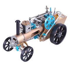 TECHING Full Metal Steam Car Engine Model Assembly Kit - High Challenge Collector's Gift and Decor