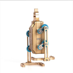 TECHING Full Metal Stirling Engine & Pedestrian Robot Engine Building Kit - DIY Model Collection & Science Toy Gift