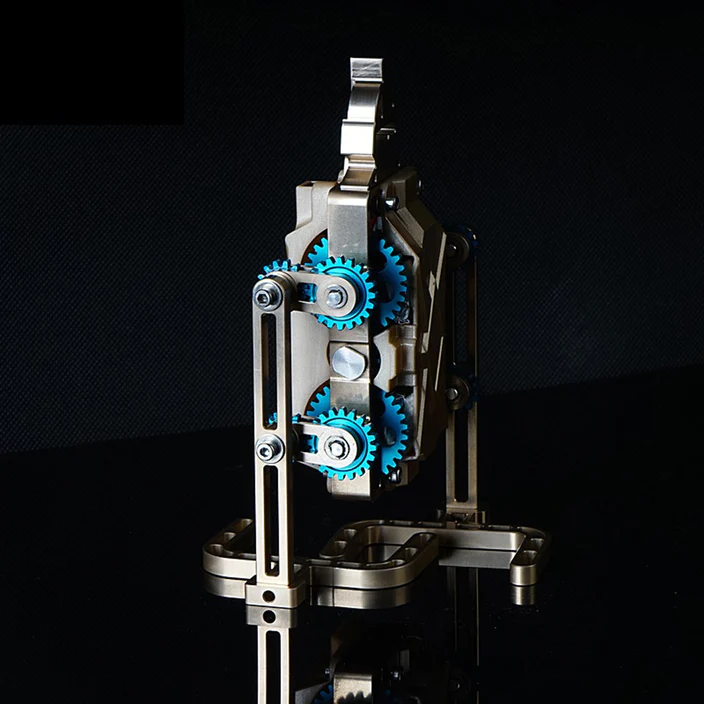 TECHING Full Metal Stirling Engine & Pedestrian Robot Engine Building Kit - DIY Model Collection & Science Toy Gift