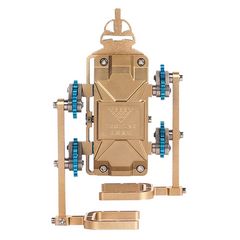 TECHING Full Metal Stirling Engine & Pedestrian Robot Engine Building Kit - DIY Model Collection & Science Toy Gift