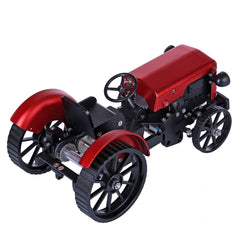 TECHING Mini APP-Controlled DIY Assembly Metal Red Tractor Model Remote Control Educational Toy & Gift Collection