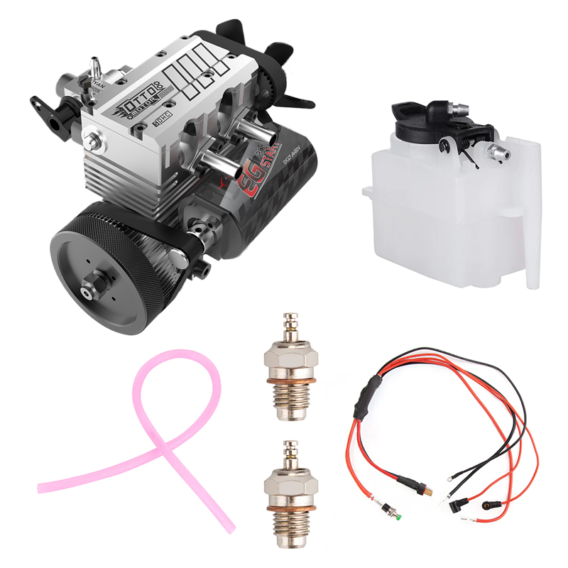 Kit de modèle de moteur nitro et méthanol TOYAN 7cc SOHC bicylindre en ligne 4 temps -FS-L200AC-OT