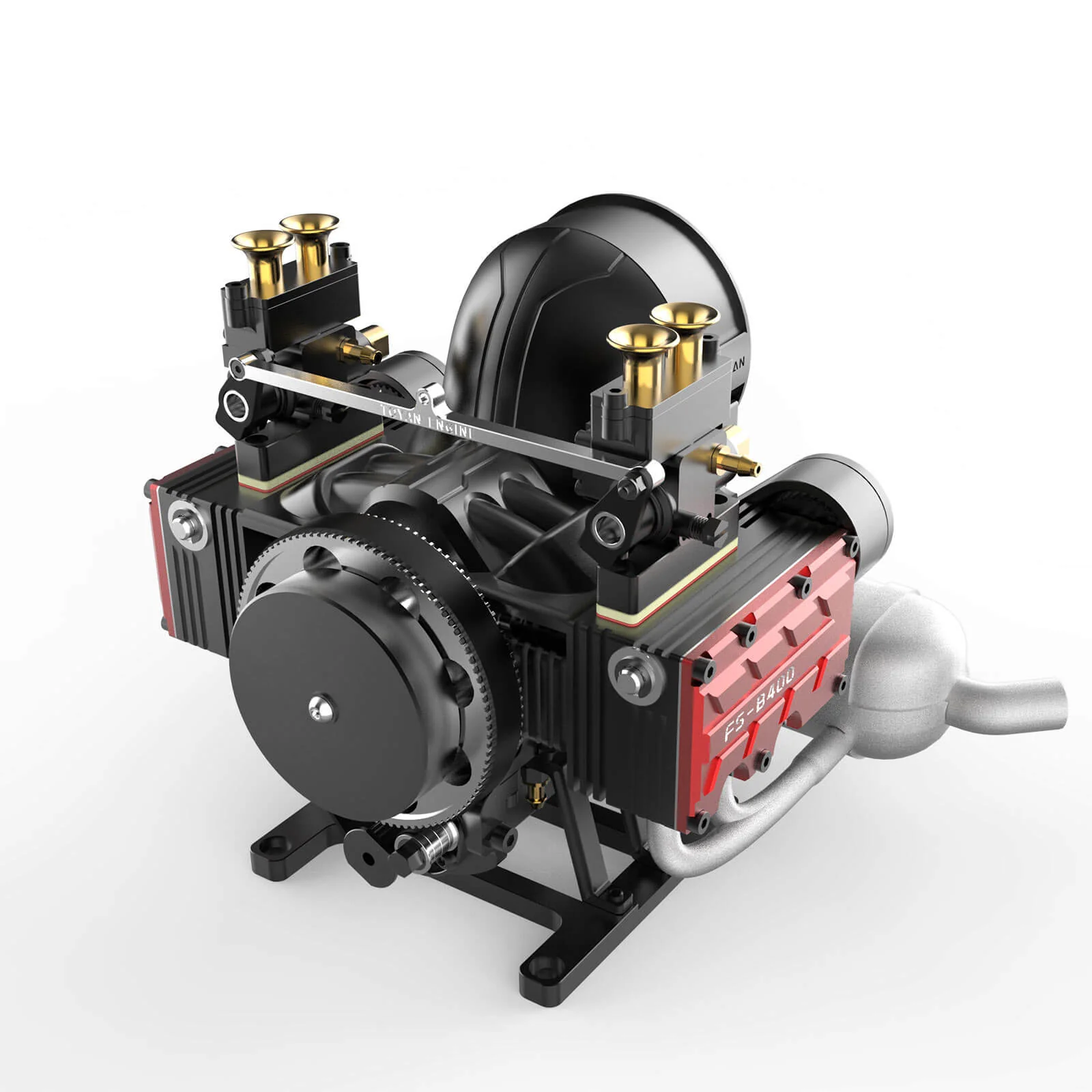 TOYAN FS-B400 14cc Flat-Four Horizontally Opposed Four-Stroke Nitro H4 Engine DIY Model Kit
