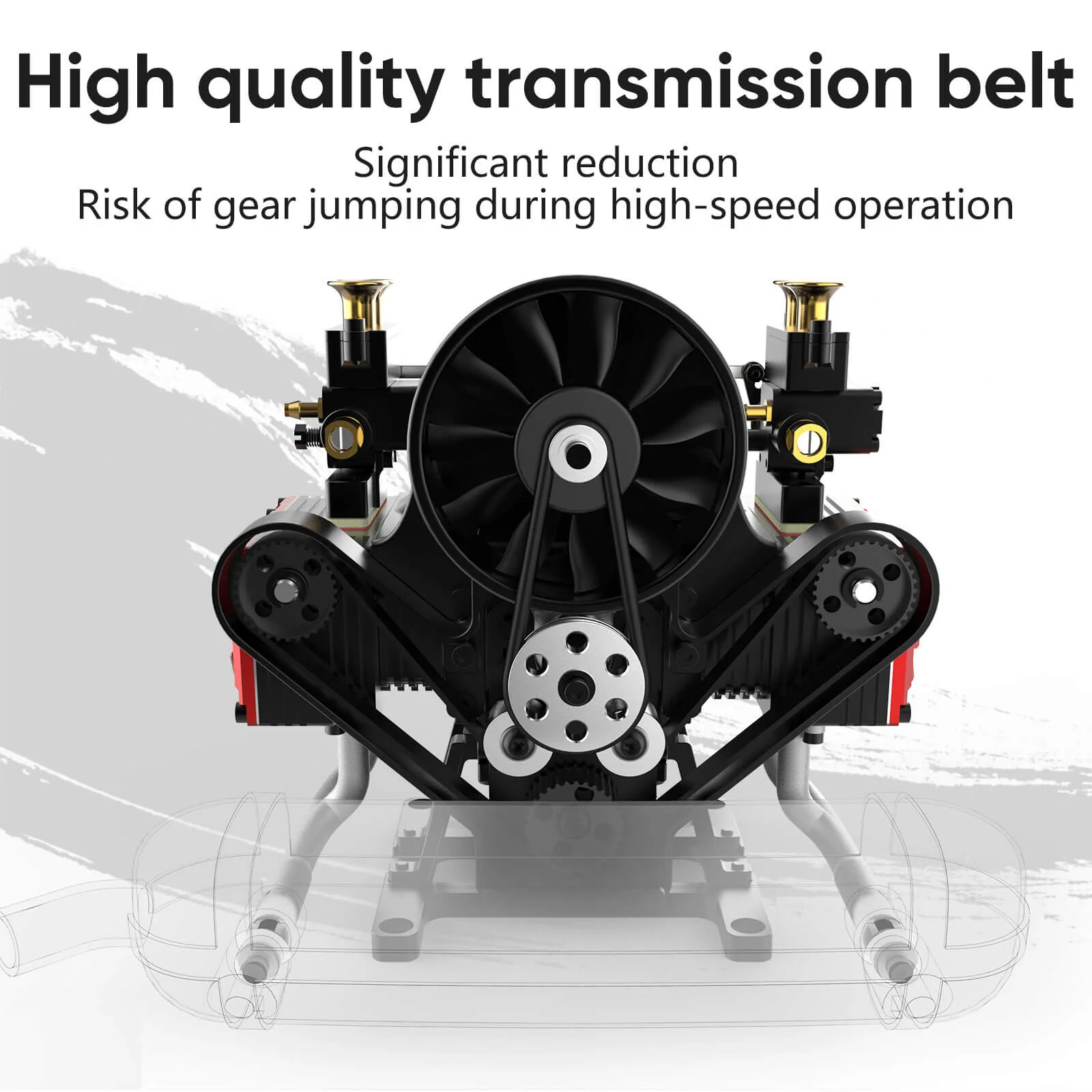 TOYAN FS-B400 14cc Flat-Four Horizontally Opposed Four-Stroke Nitro H4 Engine DIY Model Kit