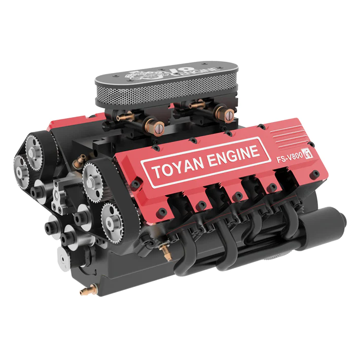 Moteur V8 Nitro TOYAN FS-V800 28cc - Construisez votre propre kit de modèle de moteur V8 fonctionnel