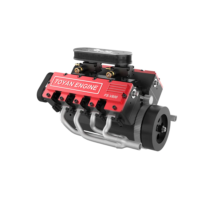Moteur V8 Nitro TOYAN FS-V800 28cc - Construisez votre propre kit de modèle de moteur V8 fonctionnel