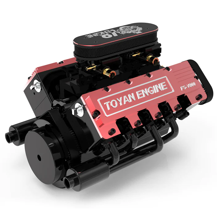 Moteur V8 Nitro TOYAN FS-V800 28cc - Construisez votre propre kit de modèle de moteur V8 fonctionnel