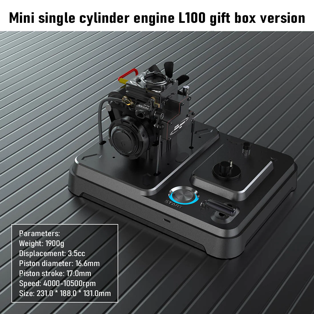 Modèle de moteur essence/nitro 4 temps TOYAN Premium Commemorative Edition FS-S100AT - Construisez votre propre moteur