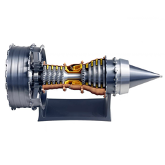 TR900 Large Colorful Turbofan Engine Model Kit with Adjustable Speed And Lighting Turbofan Engine Model(47cm/18.5Inch)