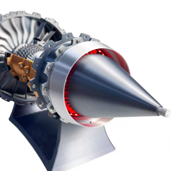 TR900 Large Colorful Turbofan Engine Model Kit with Adjustable Speed And Lighting Turbofan Engine Model(47cm/18.5Inch)