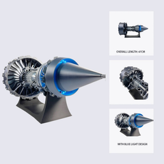 TR900 Large Turbofan Engine Model Kit with Adjustable Speed And Lighting Turbofan Engine Model(47cm/18.5Inch)