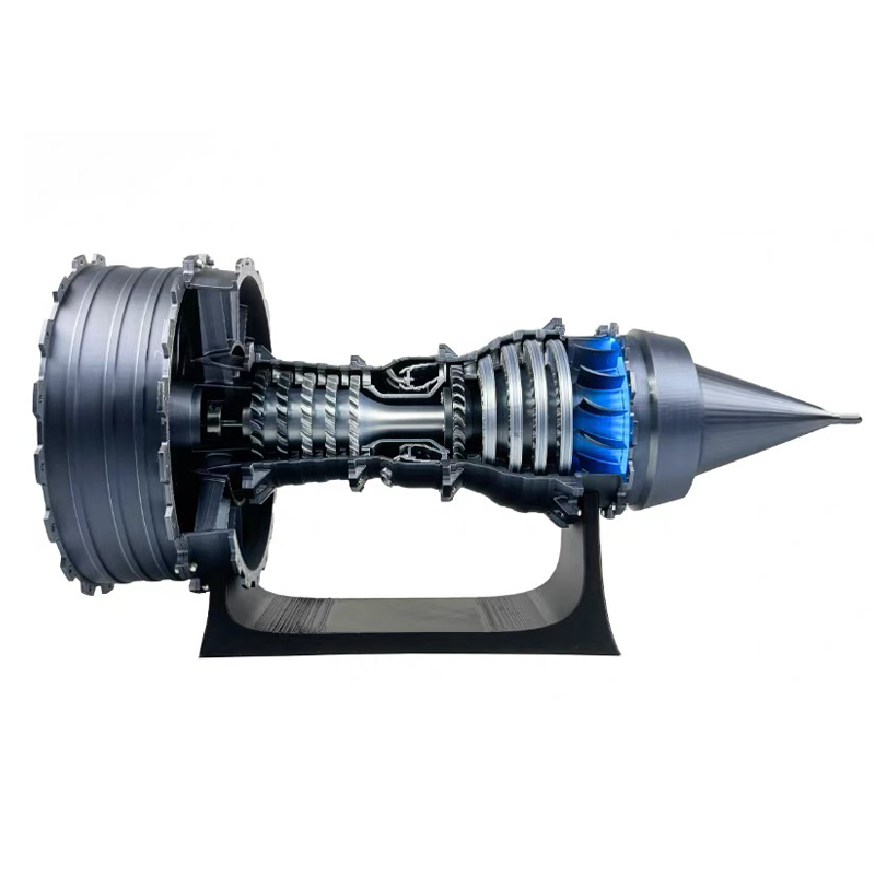 TR900 Large Turbofan Engine Model Kit with Adjustable Speed And Lighting Turbofan Engine Model(47cm/18.5Inch)