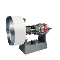 TR900 Turbofan Engine Model Kit White Case Pusher Turbofan Engine Model Rechargeable with Light Version