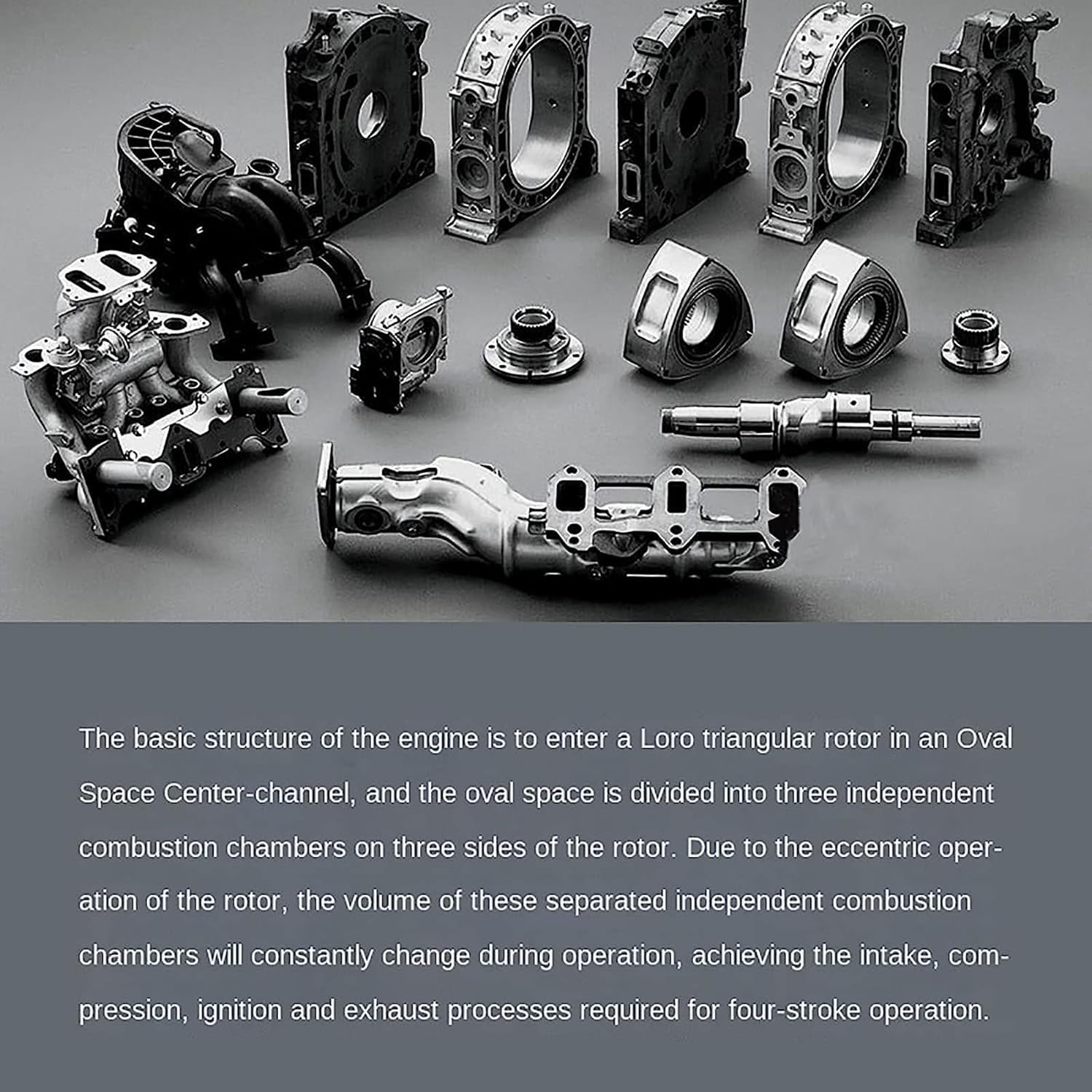 Wankel Engine Model Metal Rotary Engine Kit for Tech Enthusiasts and Future Engineers - Build Your Own Engine Model
