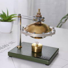 Assemblage de la suspension rotative UFO Hero&#39;s Steam Engine avec chaudière en cuivre