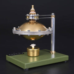 Assemblage de la suspension rotative UFO Hero&#39;s Steam Engine avec chaudière en cuivre