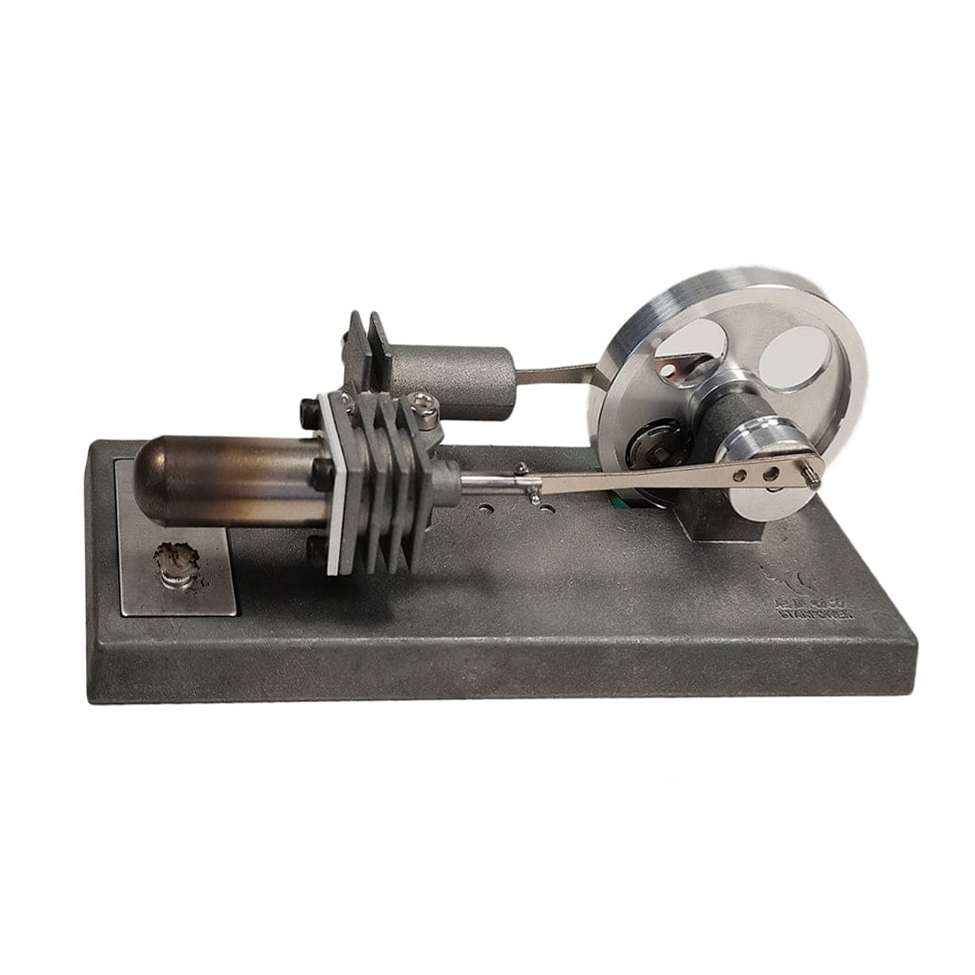 Kit de moteur Stirling à volant lumineux de type γ à assembler soi-même, jouet expérimental