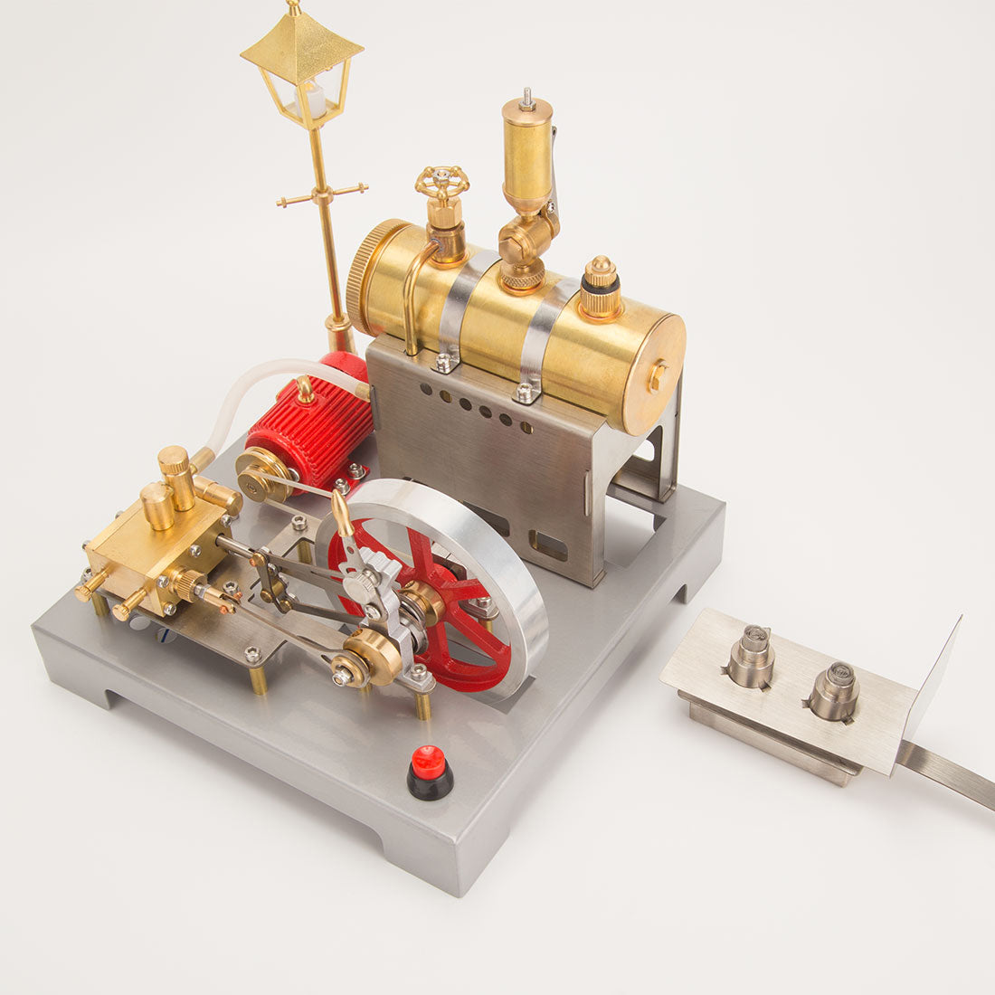 RETROL SE-02 Kit de modèles de chaudière à vapeur à moulin horizontal à monter soi-même avec générateur et lampadaire