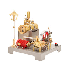 RETROL SE-02 Kit de modèles de chaudière à vapeur à moulin horizontal à monter soi-même avec générateur et lampadaire
